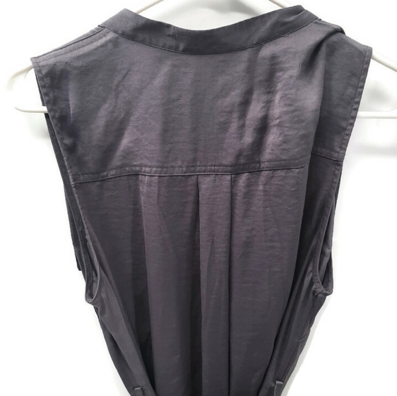 NWT Motherhood Maternity sleeveless button up tie waist dress Large - Picture 6 of 13